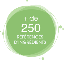 Plus de 250 références d'ingrédients